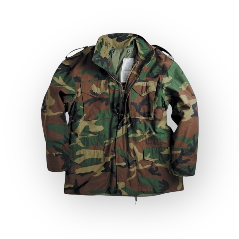 Vintage: Golden Mfg ☮︎︎ Military M65 Field Jacket ☮︎︎ Camoflague Original Issue - Picture 15 of 16